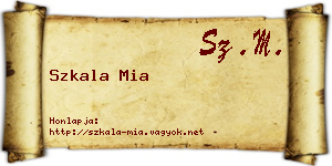 Szkala Mia névjegykártya